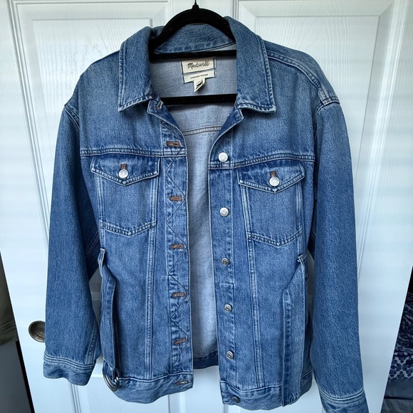 Madewell Oversized Trucker Women's Denim Jacket - Picture 1 of 4